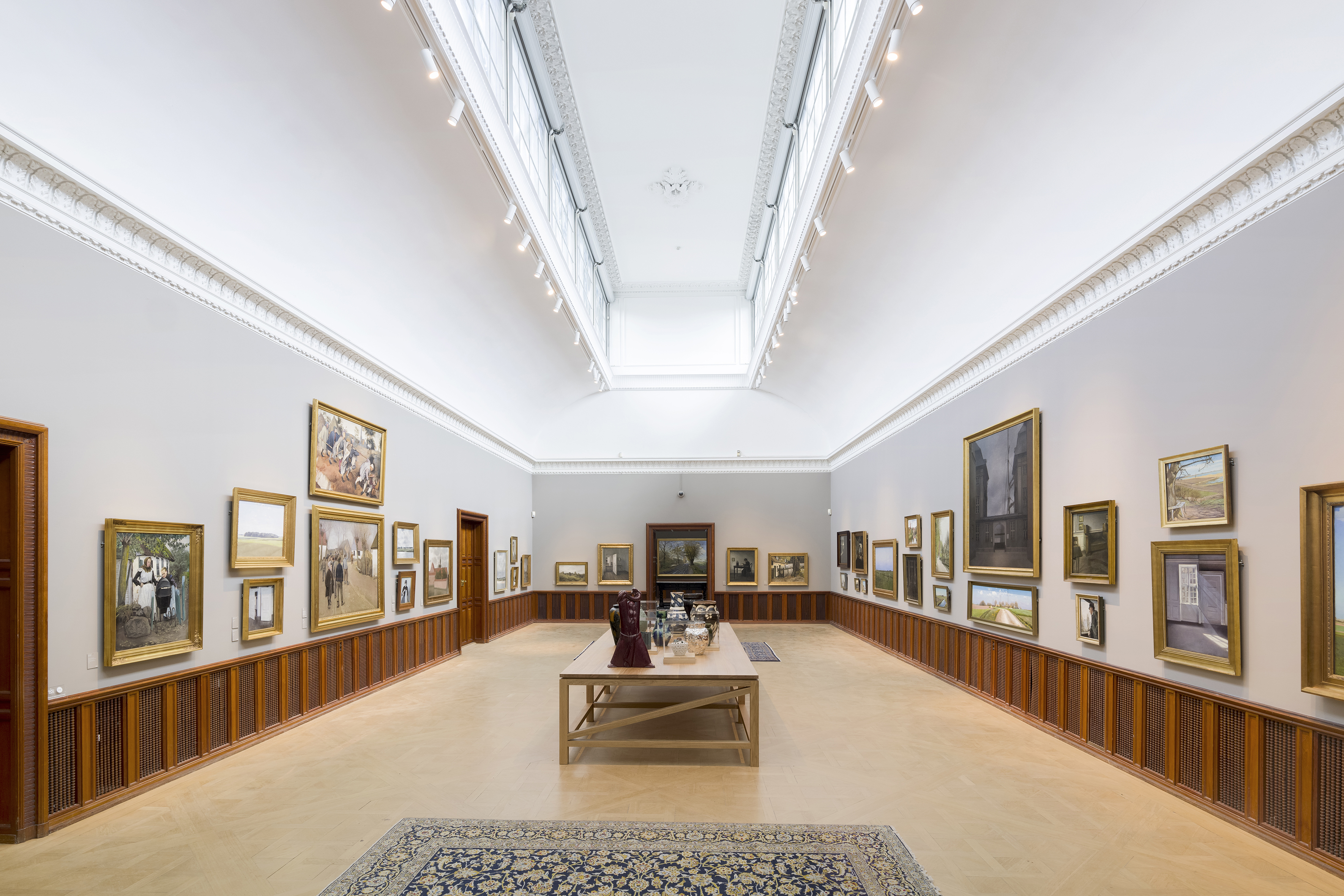 Det oprindelige galleri fra 1918 med dansk kunst