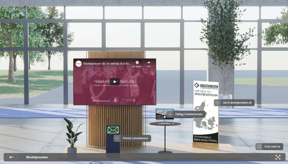 Skoletjenestens virtuelle stand på læringsfestival online