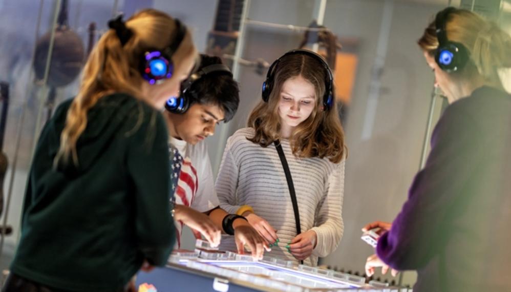Børn laver musik på Musikmuseet