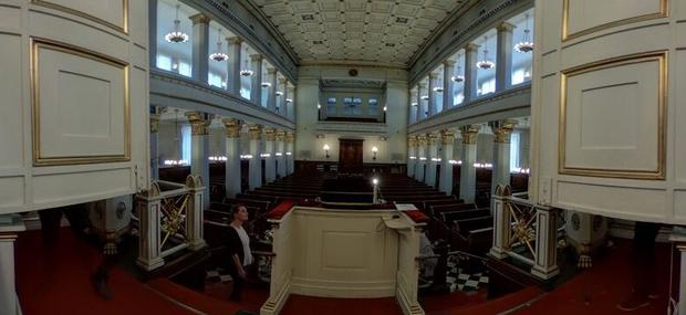 Synagogen i 360 graders vinkel