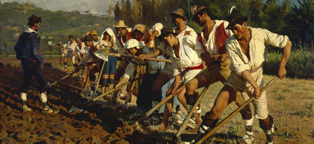 P.S. Krøyer, Italienske markarbejdere