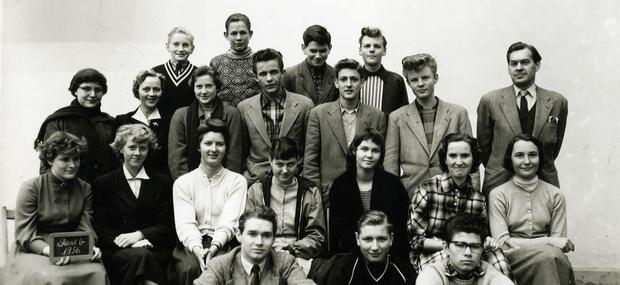 Klassebillede fra Hellerup Skole anno 1956