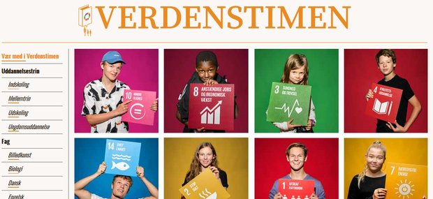 Forside til webside Verdenstimen
