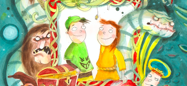 Illustration til bogen Felix og monstrene