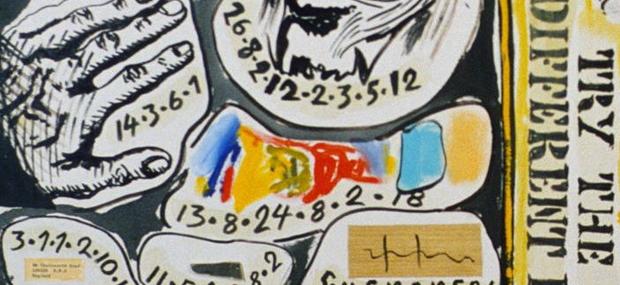 Collage af Arthur Køpcke, fra Kunst på Arbejdes samling