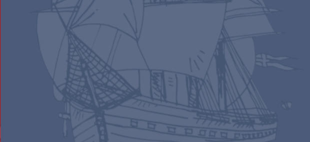 udsnit af illustration af fregatten Jylland
