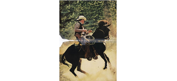 Richard Prince: Untitled (Cowboy), 2016. C-print in two parts