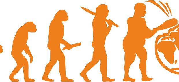 Billede af menneskets evolution