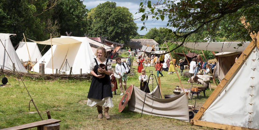 Sagnlandet Lejre Vikingeområdet Ravnebjerg Skoletjenesten undervisningstilbud
