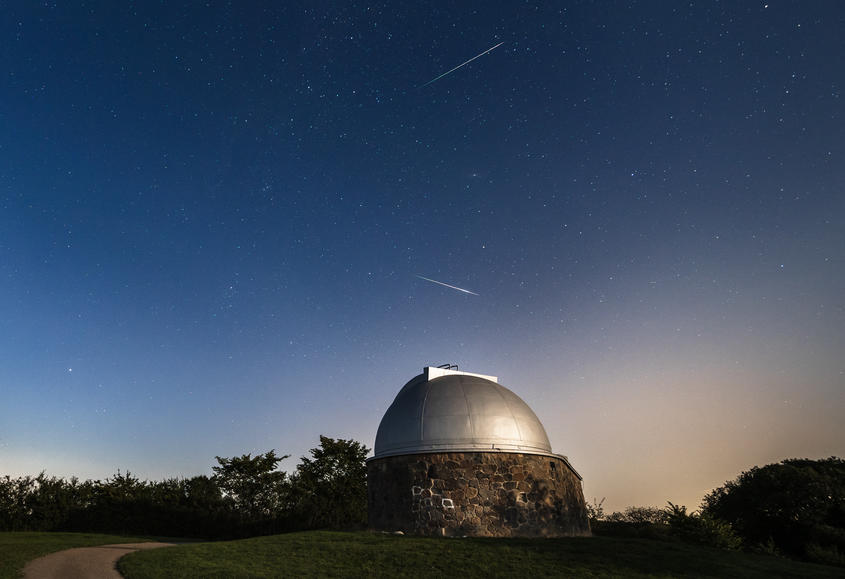 Stjerneskud over Observatoriet
