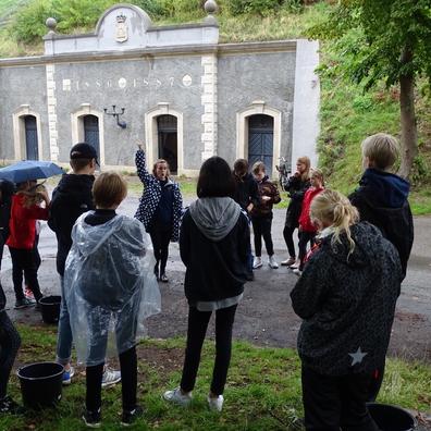 Elever på Kastrup Fort